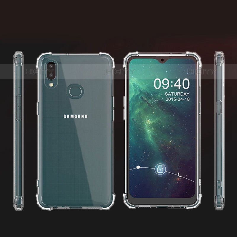 Cover Silicone Trasparente Ultra Sottile Morbida T02 per Samsung Galaxy M01s Chiaro