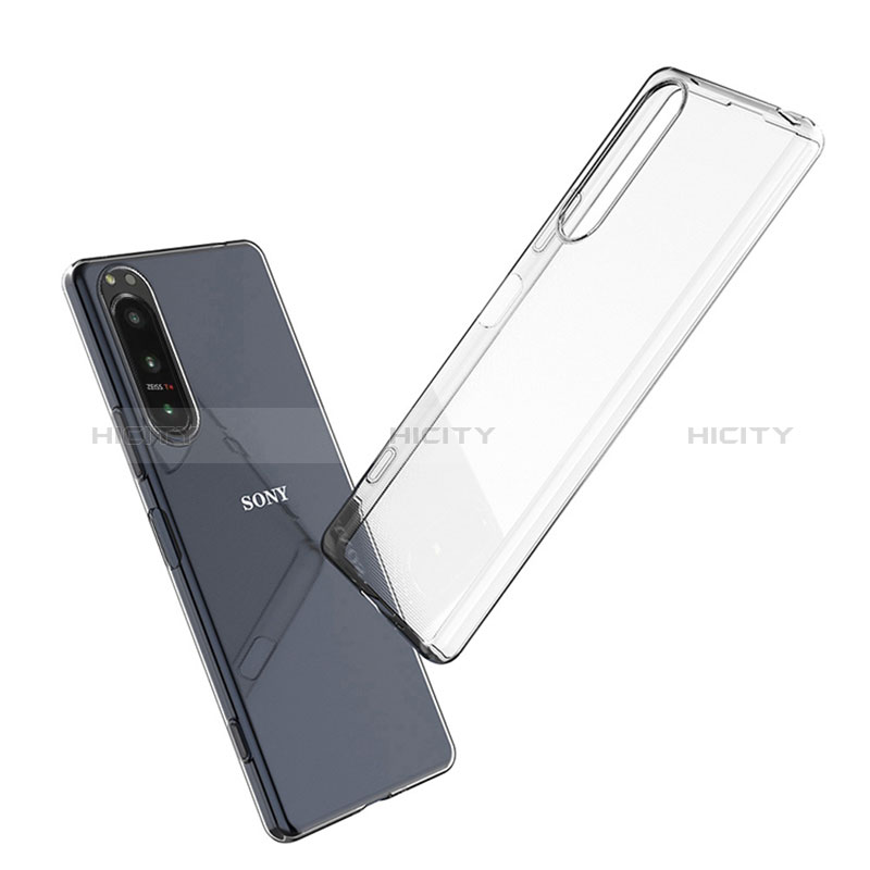 Cover Silicone Trasparente Ultra Sottile Morbida T02 per Sony Xperia 1 IV SO-51C Chiaro