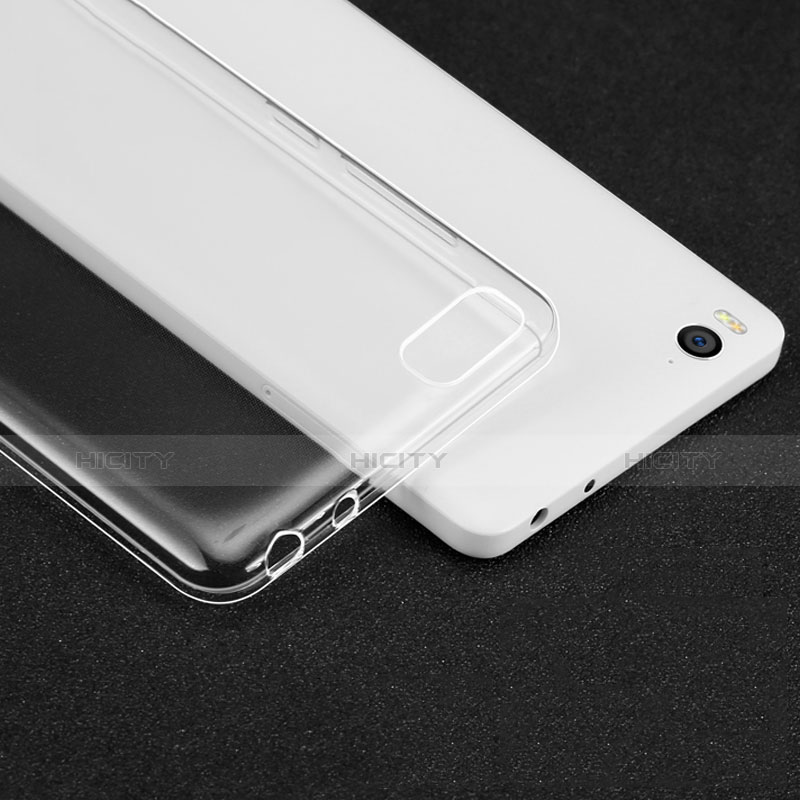 Cover Silicone Trasparente Ultra Sottile Morbida T02 per Xiaomi Mi 4i Chiaro