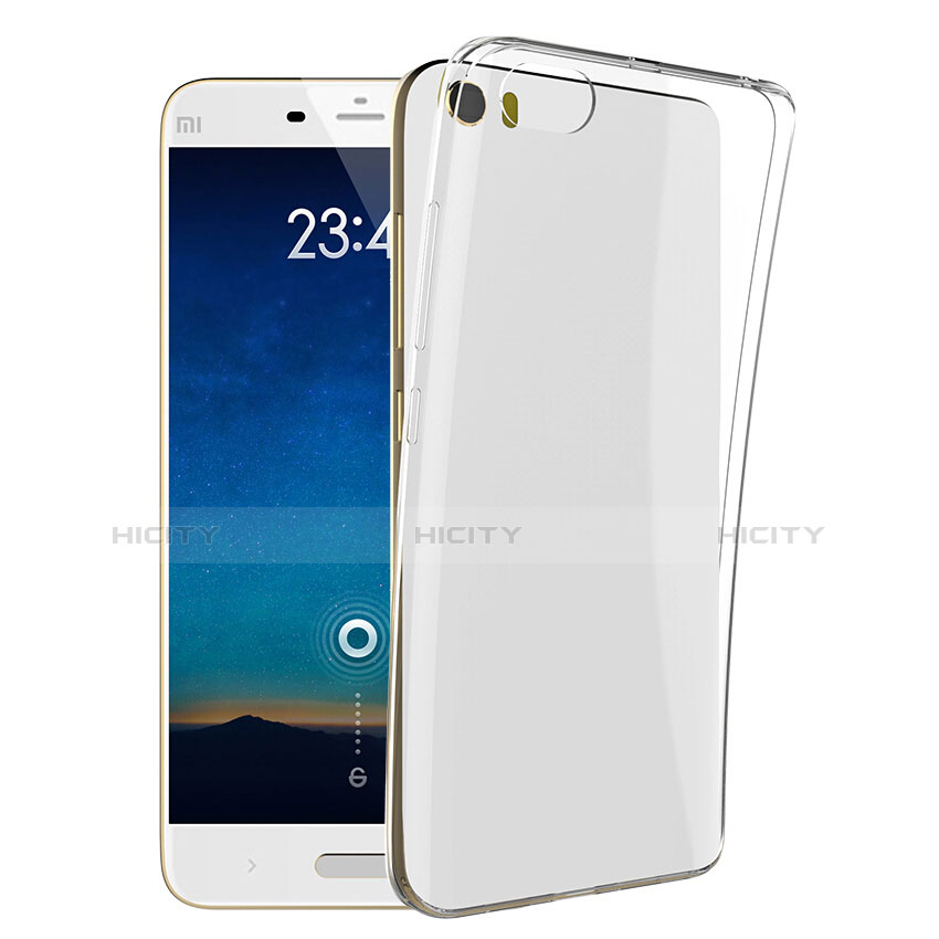 Cover Silicone Trasparente Ultra Sottile Morbida T02 per Xiaomi Mi 5 Chiaro