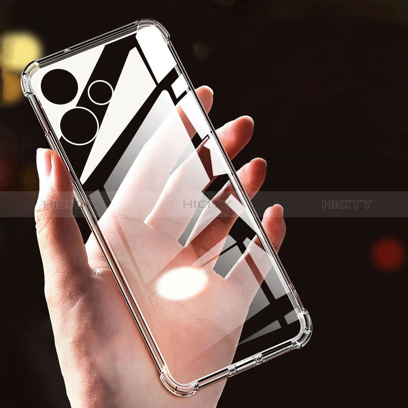 Cover Silicone Trasparente Ultra Sottile Morbida T02 per Xiaomi Poco M6 Pro 5G Chiaro