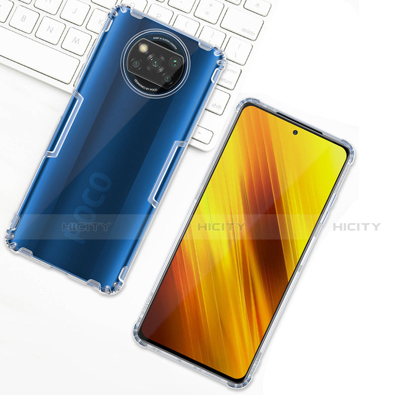 Cover Silicone Trasparente Ultra Sottile Morbida T02 per Xiaomi Poco X3 Pro Chiaro