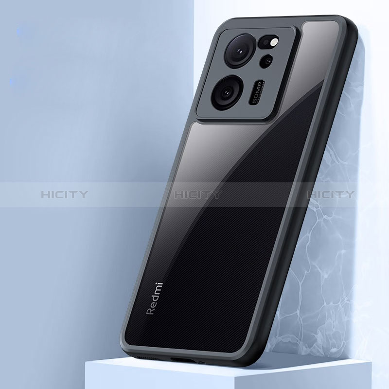 Cover Silicone Trasparente Ultra Sottile Morbida T02 per Xiaomi Redmi K60 Ultra 5G Nero