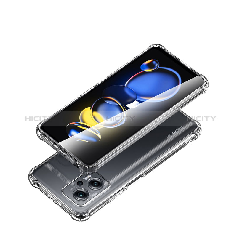 Cover Silicone Trasparente Ultra Sottile Morbida T02 per Xiaomi Redmi Note 11T Pro 5G Chiaro