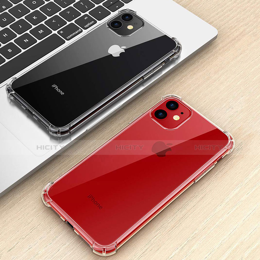 Cover Silicone Trasparente Ultra Sottile Morbida T03 per Apple iPhone 11 Chiaro