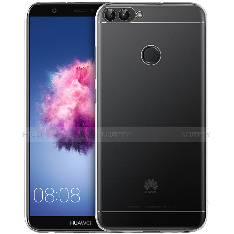 Cover Silicone Trasparente Ultra Sottile Morbida T03 per Huawei Enjoy 7S Chiaro