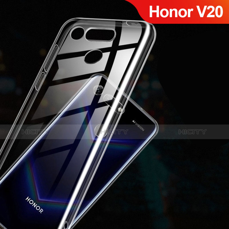 Cover Silicone Trasparente Ultra Sottile Morbida T03 per Huawei Honor V20 Chiaro