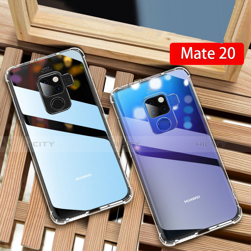 Cover Silicone Trasparente Ultra Sottile Morbida T03 per Huawei Mate 20 Chiaro