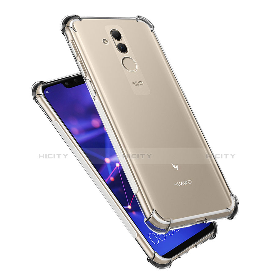 Cover Silicone Trasparente Ultra Sottile Morbida T03 per Huawei Mate 20 Lite Chiaro