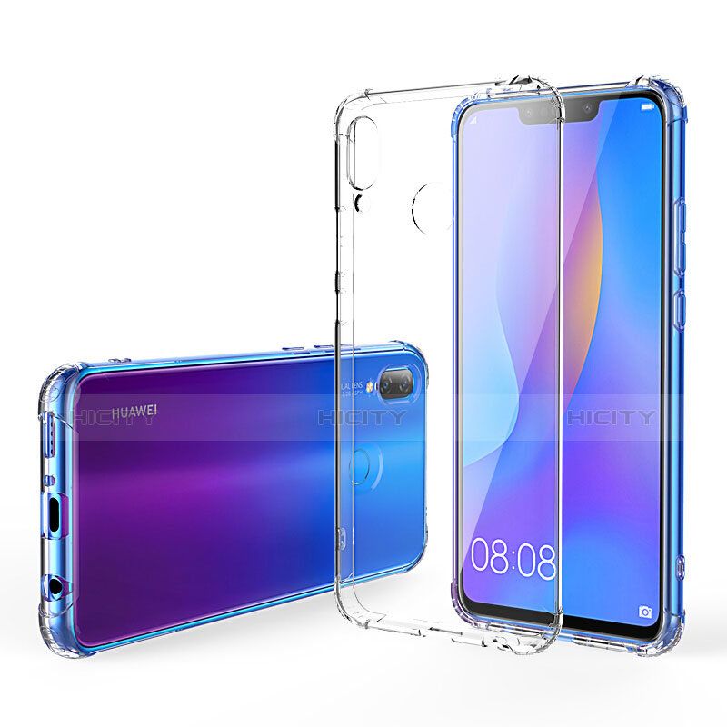 Cover Silicone Trasparente Ultra Sottile Morbida T03 per Huawei Nova 3i Chiaro