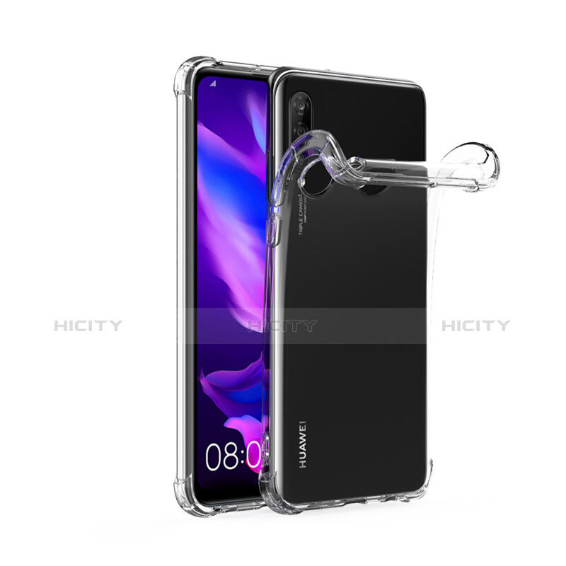 Cover Silicone Trasparente Ultra Sottile Morbida T03 per Huawei Nova 4e Chiaro