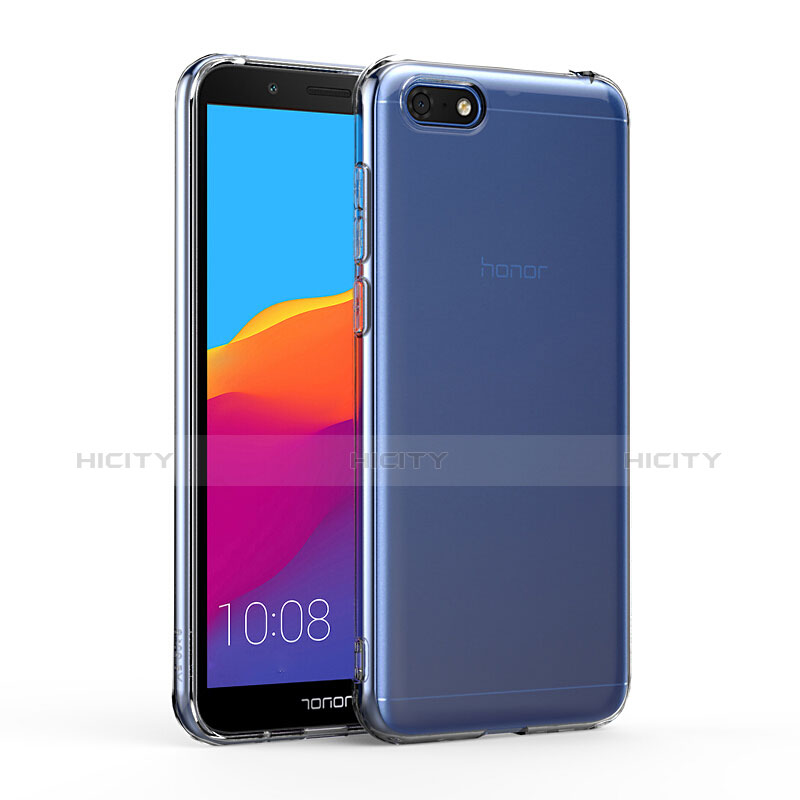 Cover Silicone Trasparente Ultra Sottile Morbida T03 per Huawei Y5 Prime (2018) Chiaro