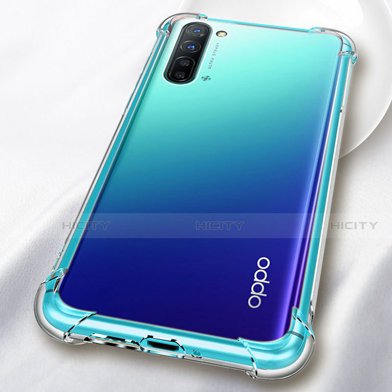 Cover Silicone Trasparente Ultra Sottile Morbida T03 per Oppo F15 Chiaro