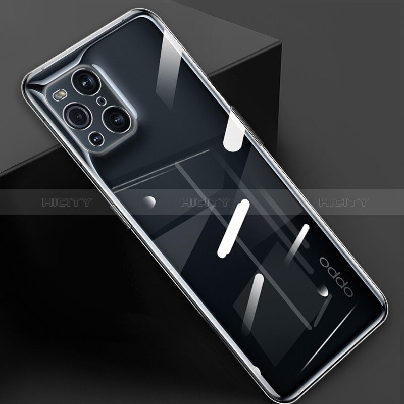 Cover Silicone Trasparente Ultra Sottile Morbida T03 per Oppo Find X3 5G Chiaro