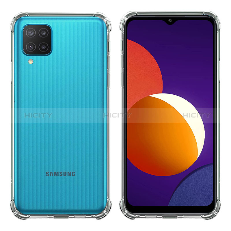 Cover Silicone Trasparente Ultra Sottile Morbida T03 per Samsung Galaxy A12 Chiaro