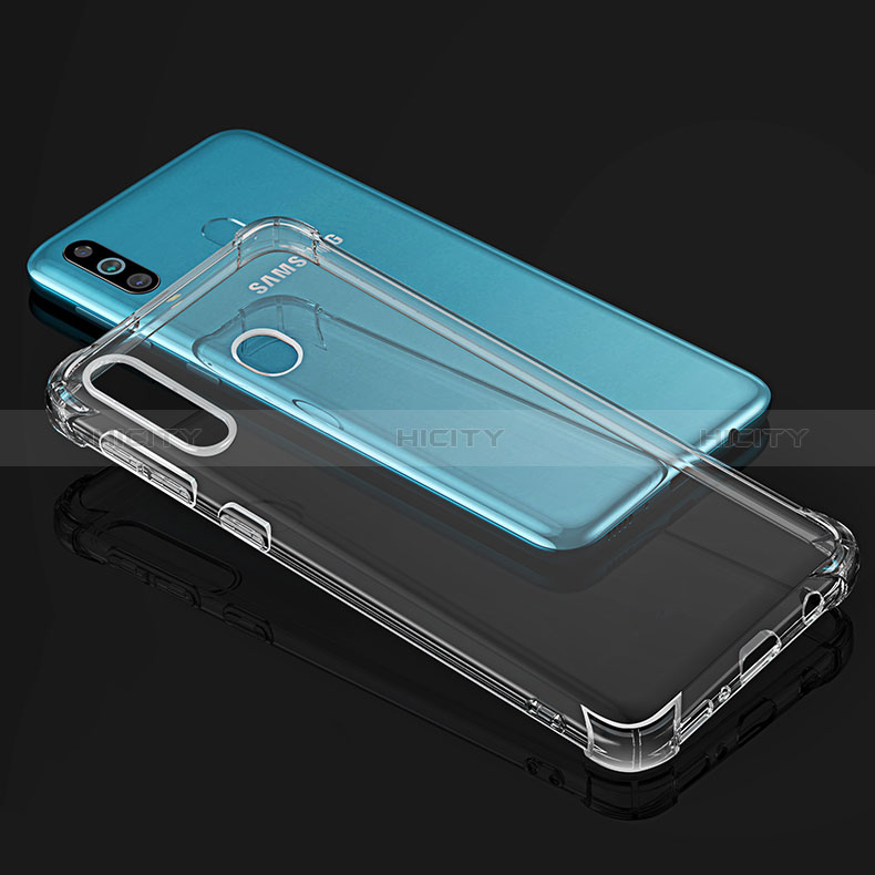 Cover Silicone Trasparente Ultra Sottile Morbida T03 per Samsung Galaxy A40s Chiaro