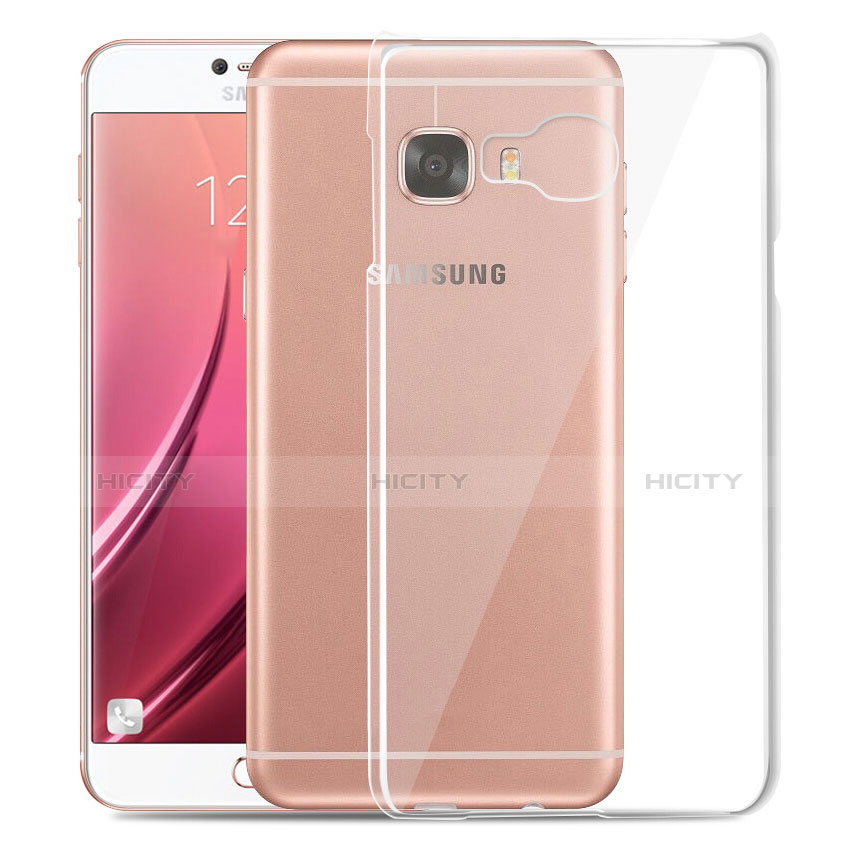 Cover Silicone Trasparente Ultra Sottile Morbida T03 per Samsung Galaxy C7 SM-C7000 Chiaro