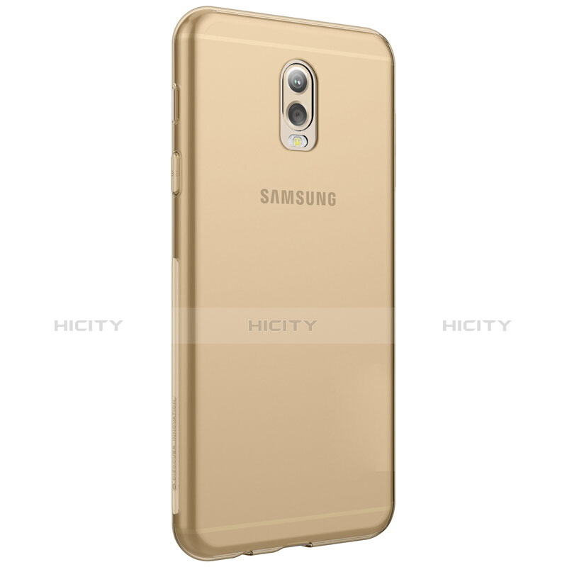 Cover Silicone Trasparente Ultra Sottile Morbida T03 per Samsung Galaxy C8 C710F Oro