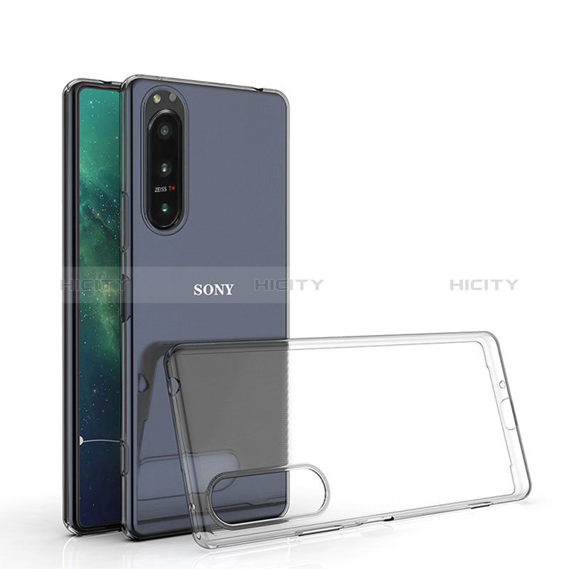 Cover Silicone Trasparente Ultra Sottile Morbida T03 per Sony Xperia 1 IV Chiaro