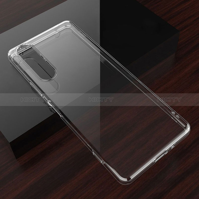 Cover Silicone Trasparente Ultra Sottile Morbida T03 per Sony Xperia 5 III SO-53B Chiaro