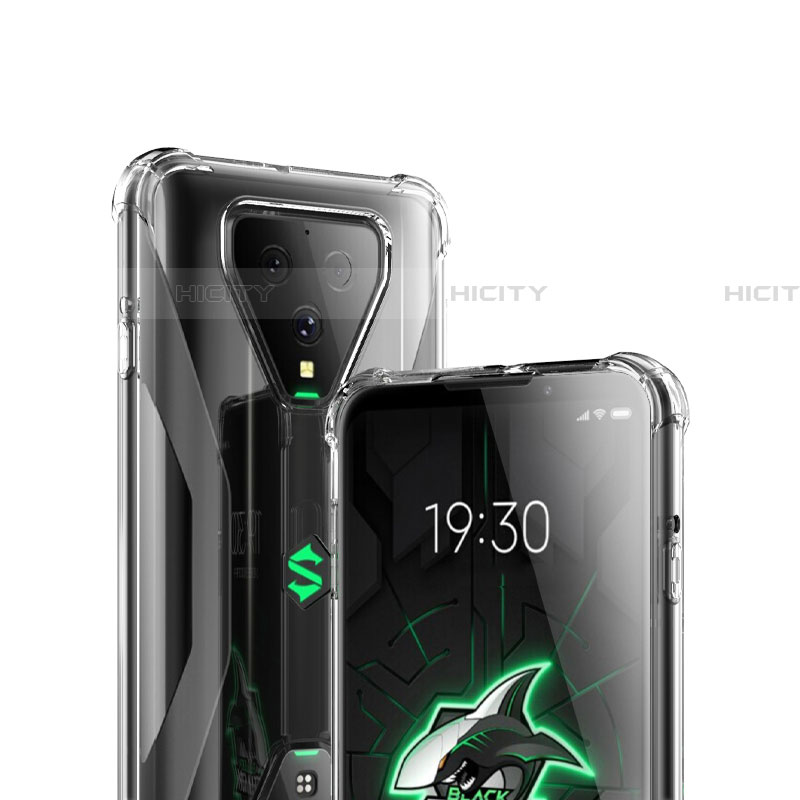 Cover Silicone Trasparente Ultra Sottile Morbida T03 per Xiaomi Black Shark 3 Pro Chiaro