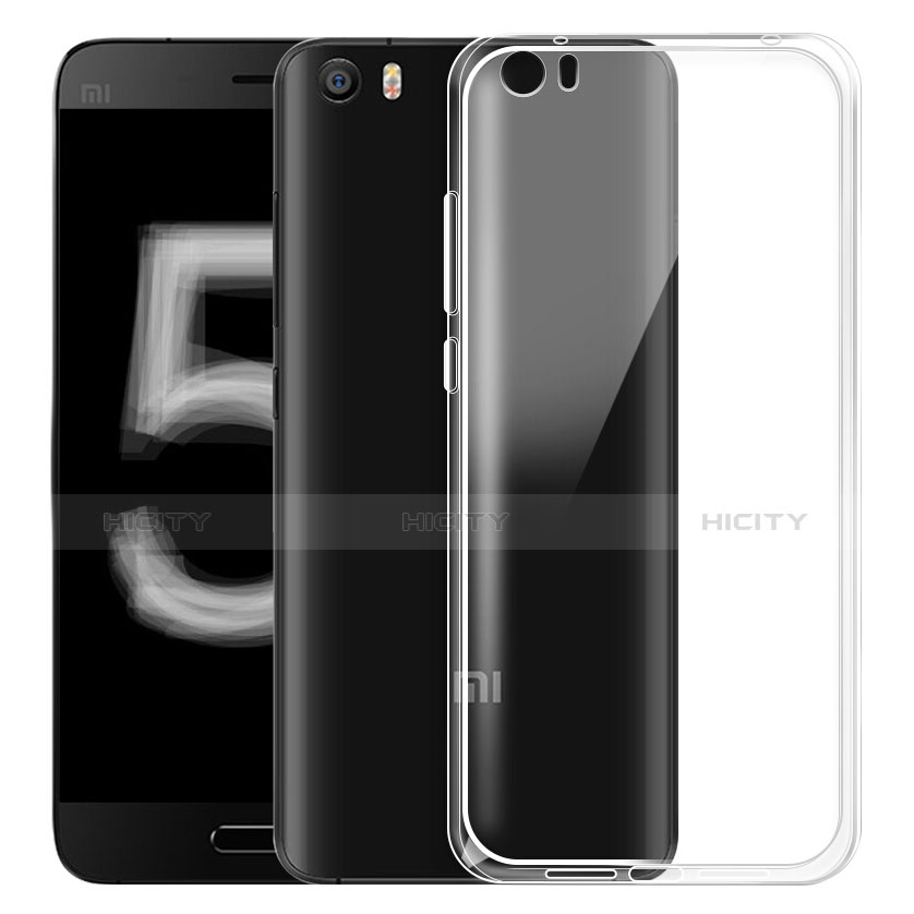 Cover Silicone Trasparente Ultra Sottile Morbida T03 per Xiaomi Mi 5 Chiaro