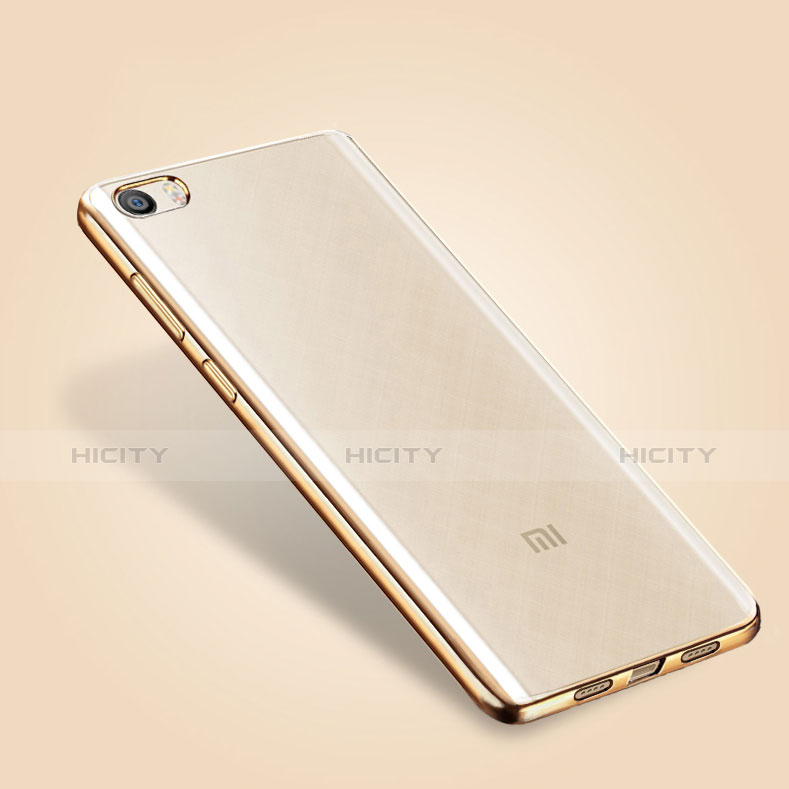 Cover Silicone Trasparente Ultra Sottile Morbida T03 per Xiaomi Mi 5 Oro