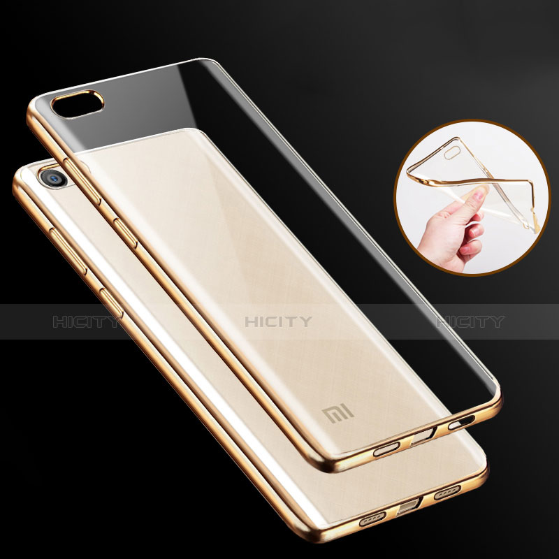 Cover Silicone Trasparente Ultra Sottile Morbida T03 per Xiaomi Mi 5 Oro