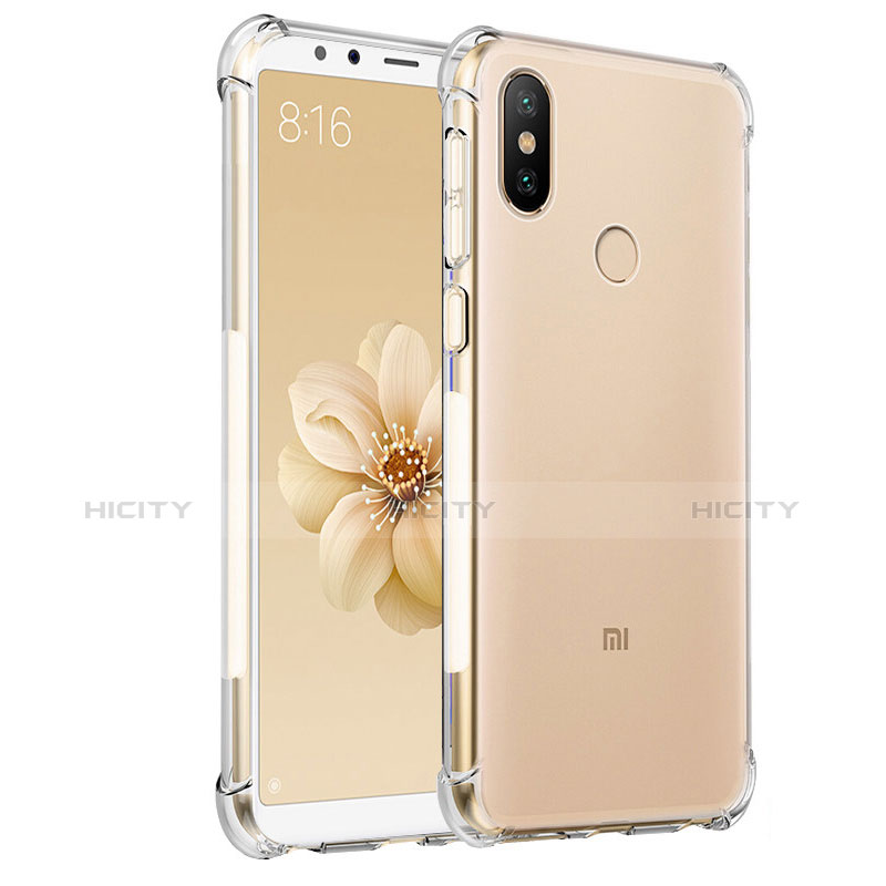 Cover Silicone Trasparente Ultra Sottile Morbida T03 per Xiaomi Mi 6X Chiaro