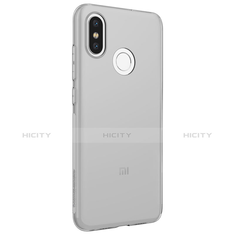 Cover Silicone Trasparente Ultra Sottile Morbida T03 per Xiaomi Mi 8 Grigio