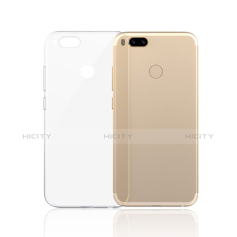 Cover Silicone Trasparente Ultra Sottile Morbida T03 per Xiaomi Mi A1 Chiaro