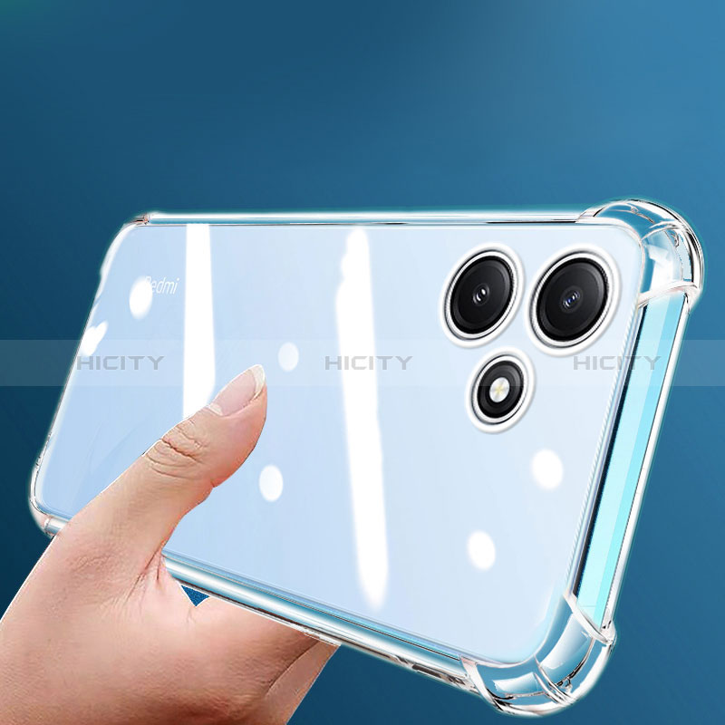 Cover Silicone Trasparente Ultra Sottile Morbida T03 per Xiaomi Poco M6 Pro 5G Chiaro