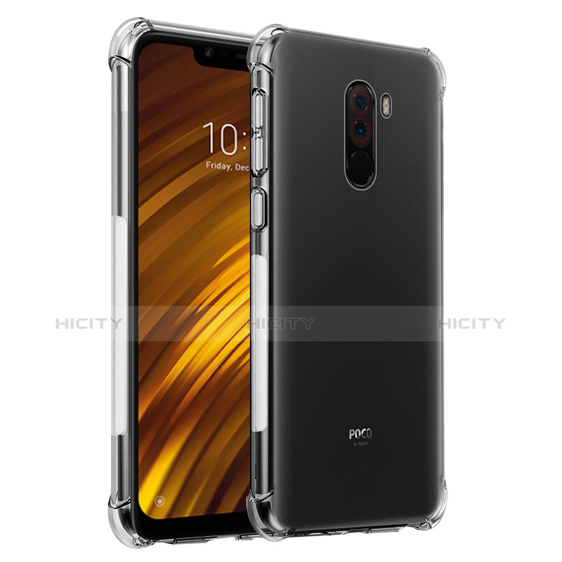 Cover Silicone Trasparente Ultra Sottile Morbida T03 per Xiaomi Pocophone F1 Chiaro