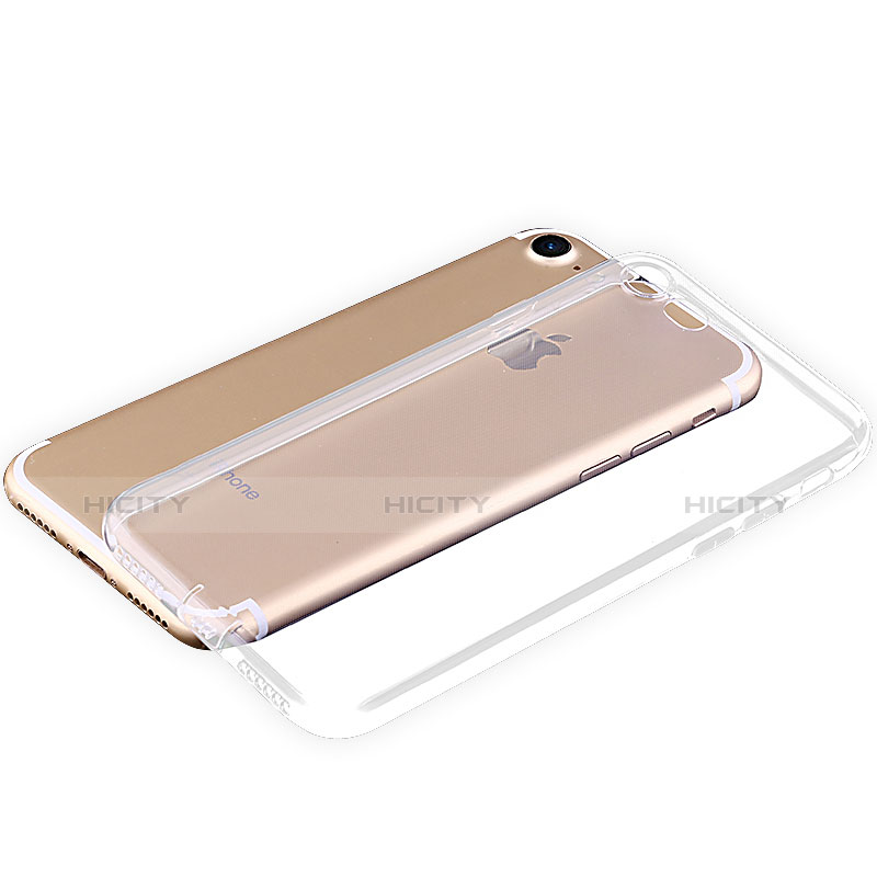 Cover Silicone Trasparente Ultra Sottile Morbida T04 per Apple iPhone 8 Chiaro