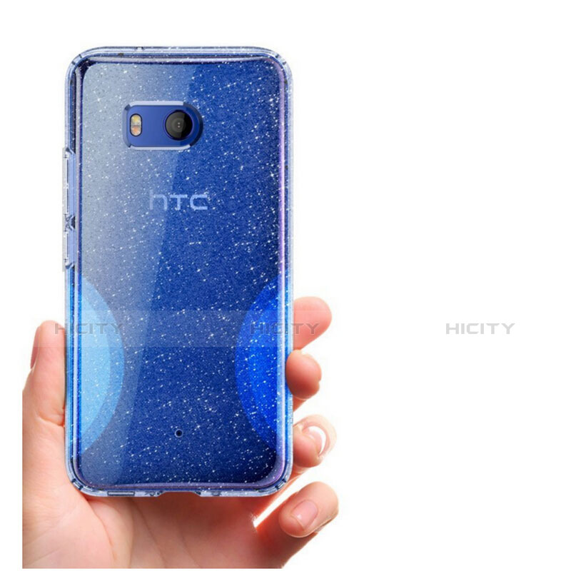 Cover Silicone Trasparente Ultra Sottile Morbida T04 per HTC U11 Chiaro