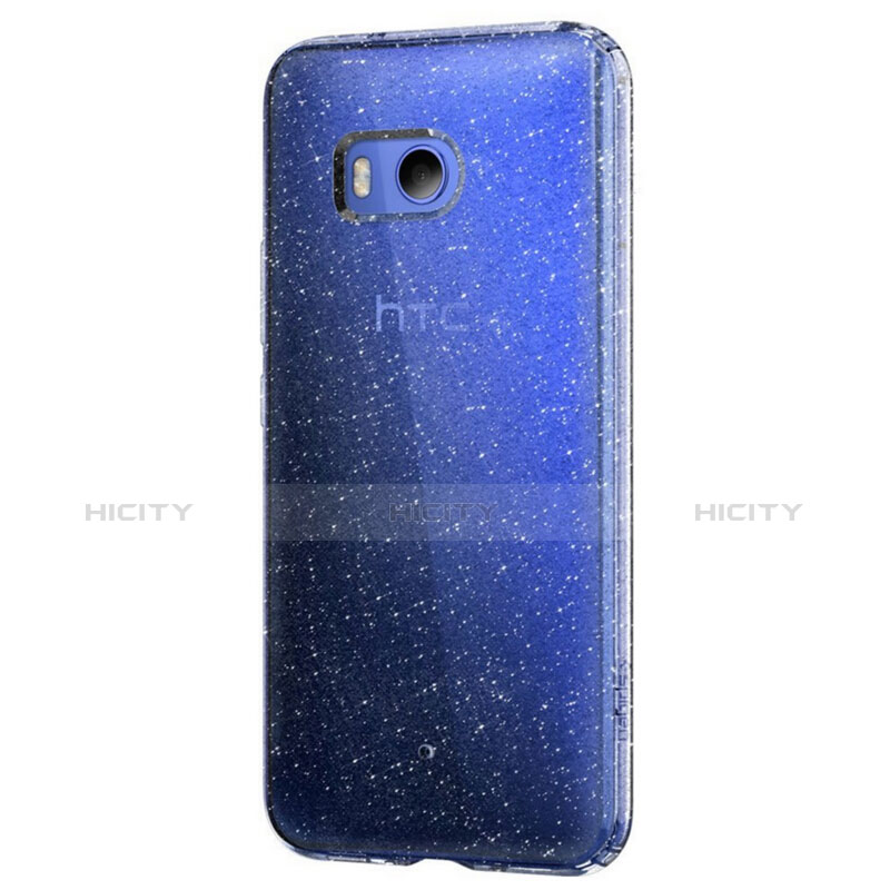 Cover Silicone Trasparente Ultra Sottile Morbida T04 per HTC U11 Chiaro