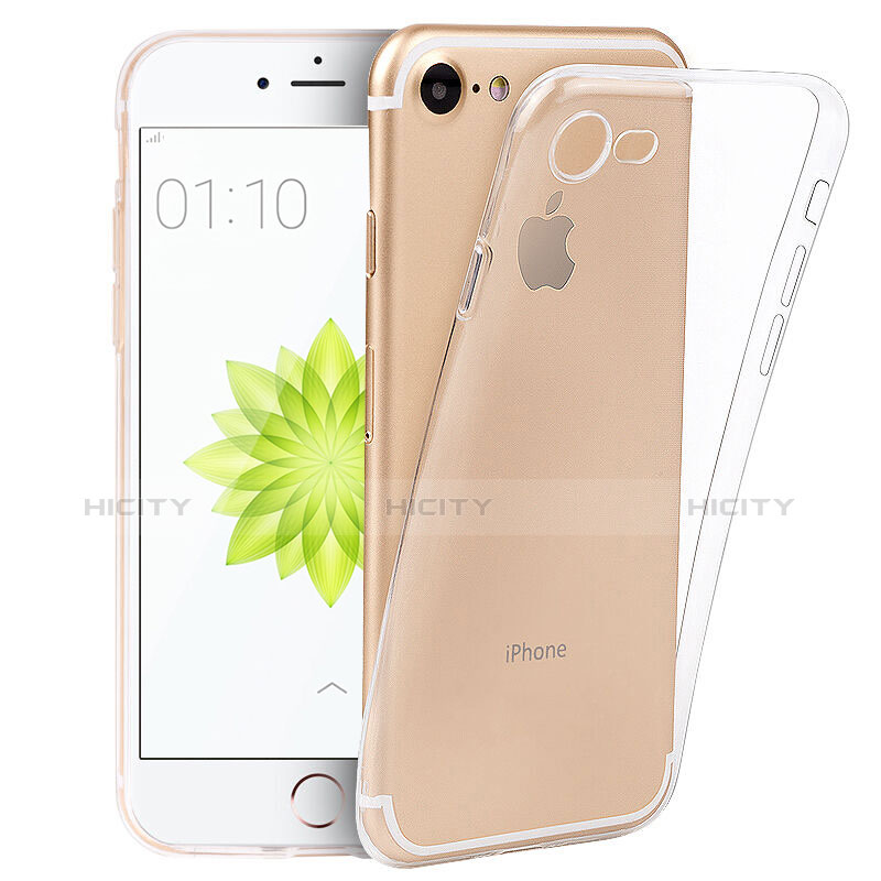 Cover Silicone Trasparente Ultra Sottile Morbida T05 per Apple iPhone 8 Chiaro