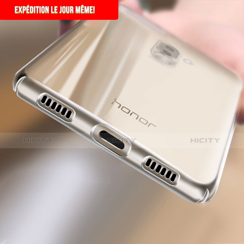 Cover Silicone Trasparente Ultra Sottile Morbida T05 per Huawei Honor 6X Pro Chiaro