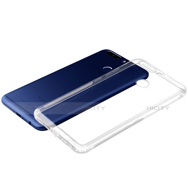 Cover Silicone Trasparente Ultra Sottile Morbida T05 per Huawei Honor 8 Pro Chiaro