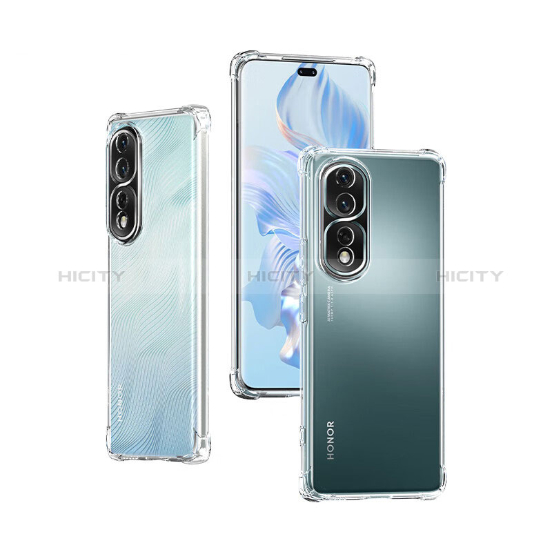 Cover Silicone Trasparente Ultra Sottile Morbida T05 per Huawei Honor 80 Pro Flat 5G Chiaro