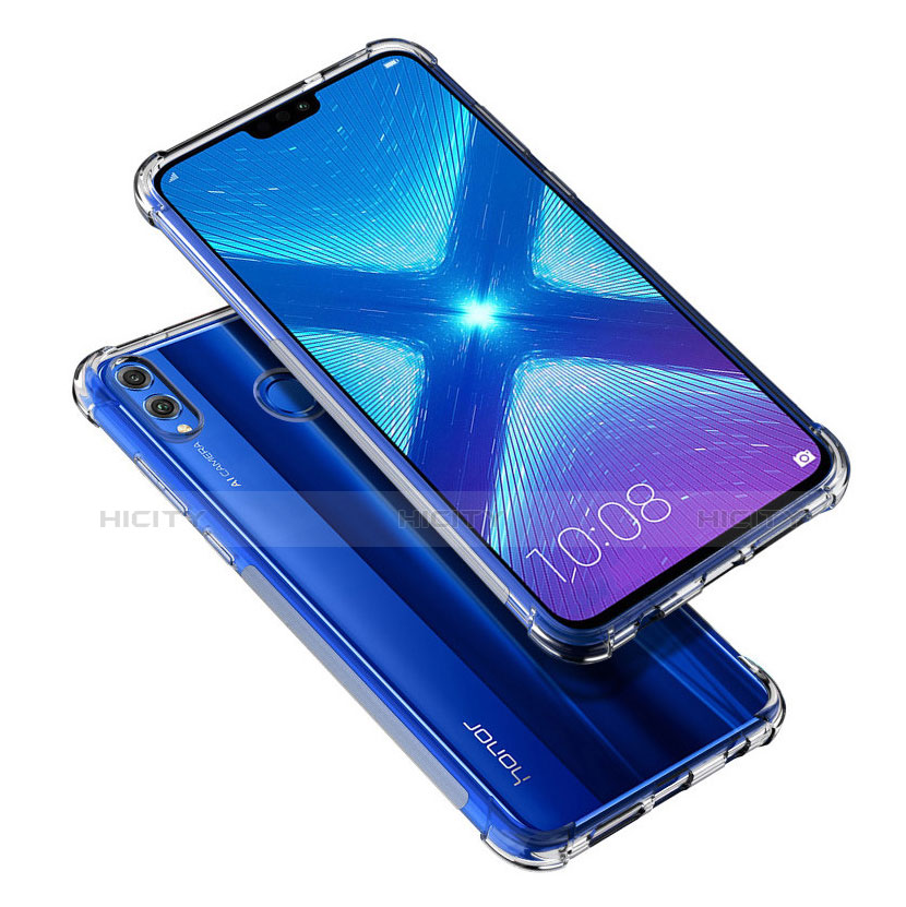 Cover Silicone Trasparente Ultra Sottile Morbida T05 per Huawei Honor 8X Chiaro