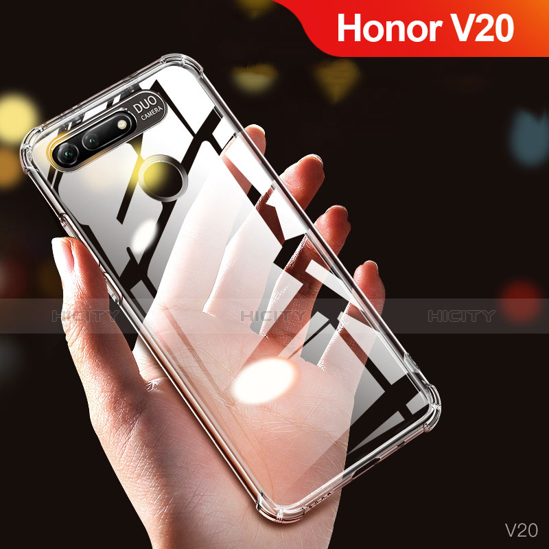 Cover Silicone Trasparente Ultra Sottile Morbida T05 per Huawei Honor View 20 Chiaro