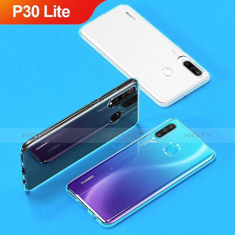 Cover Silicone Trasparente Ultra Sottile Morbida T05 per Huawei P30 Lite New Edition Chiaro