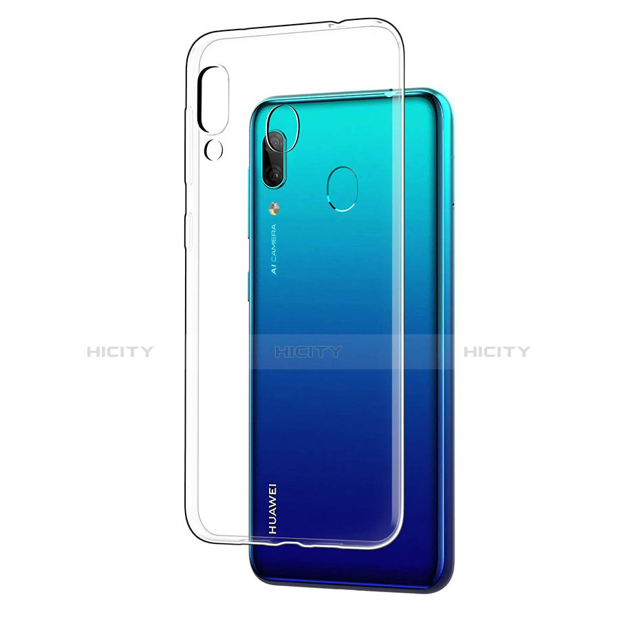 Cover Silicone Trasparente Ultra Sottile Morbida T05 per Huawei Y7 Pro (2019) Chiaro