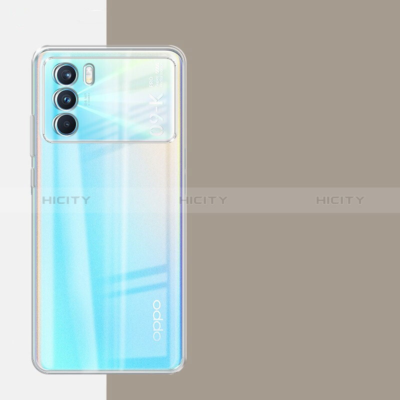 Cover Silicone Trasparente Ultra Sottile Morbida T05 per Oppo K9 Pro 5G Chiaro