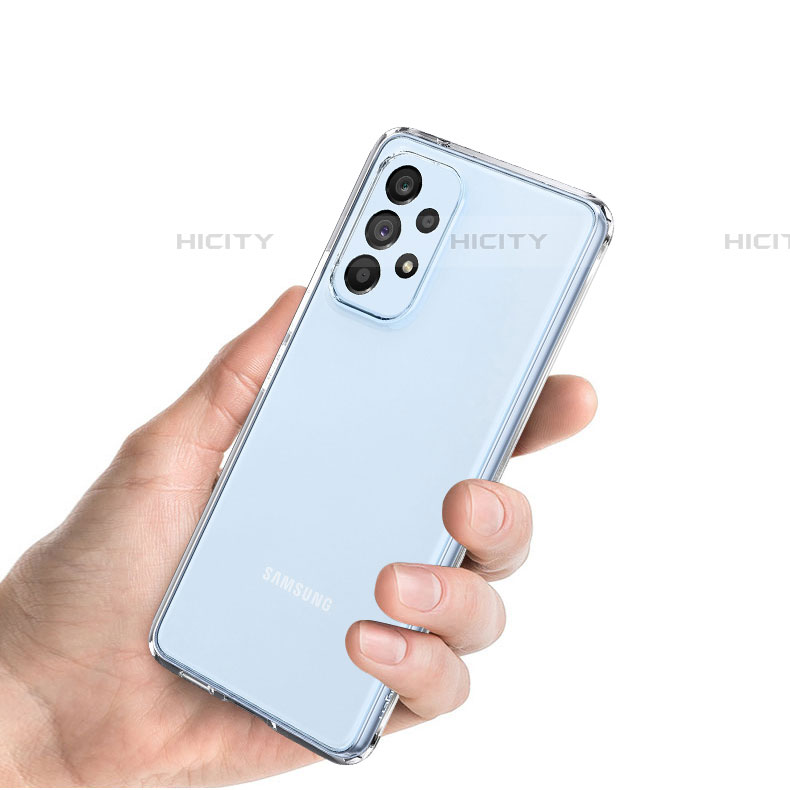 Cover Silicone Trasparente Ultra Sottile Morbida T05 per Samsung Galaxy A52 4G Chiaro