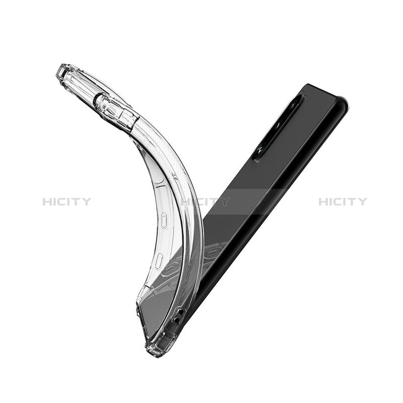 Cover Silicone Trasparente Ultra Sottile Morbida T05 per Sony Xperia 1 IV Chiaro