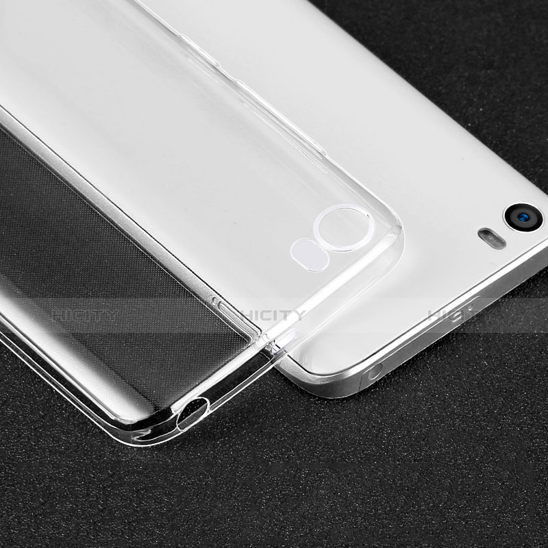 Cover Silicone Trasparente Ultra Sottile Morbida T05 per Xiaomi Mi 5 Chiaro