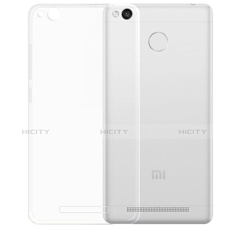 Cover Silicone Trasparente Ultra Sottile Morbida T05 per Xiaomi Redmi 3S Prime Chiaro