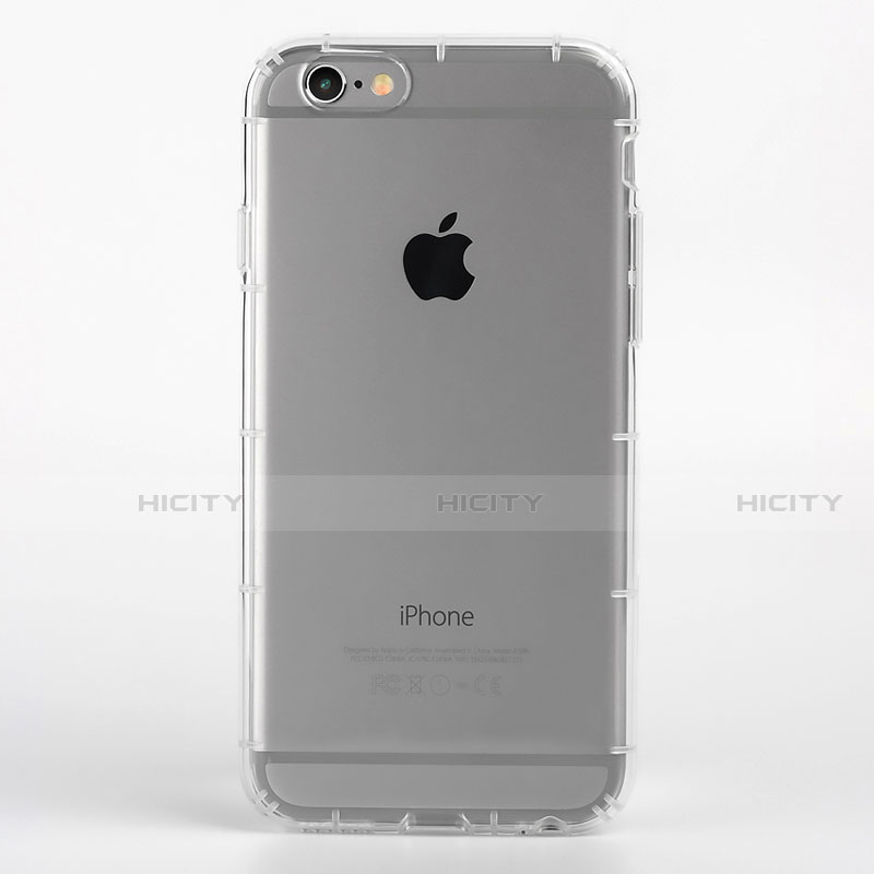 Cover Silicone Trasparente Ultra Sottile Morbida T06 per Apple iPhone 6 Chiaro